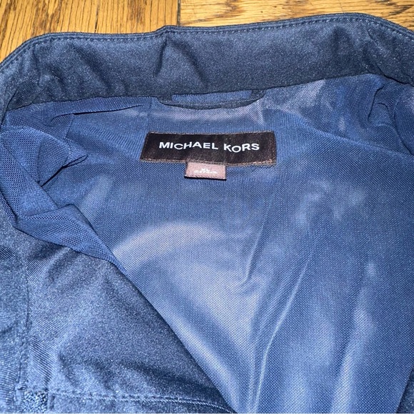 Men’s Michael Kors Navy Racer Jacket - Picture 4 of 10